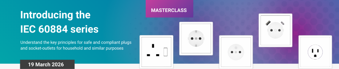 IEC Academy promove Masterclass internacional sobre a série IEC 60884 a 19 de março de 2026